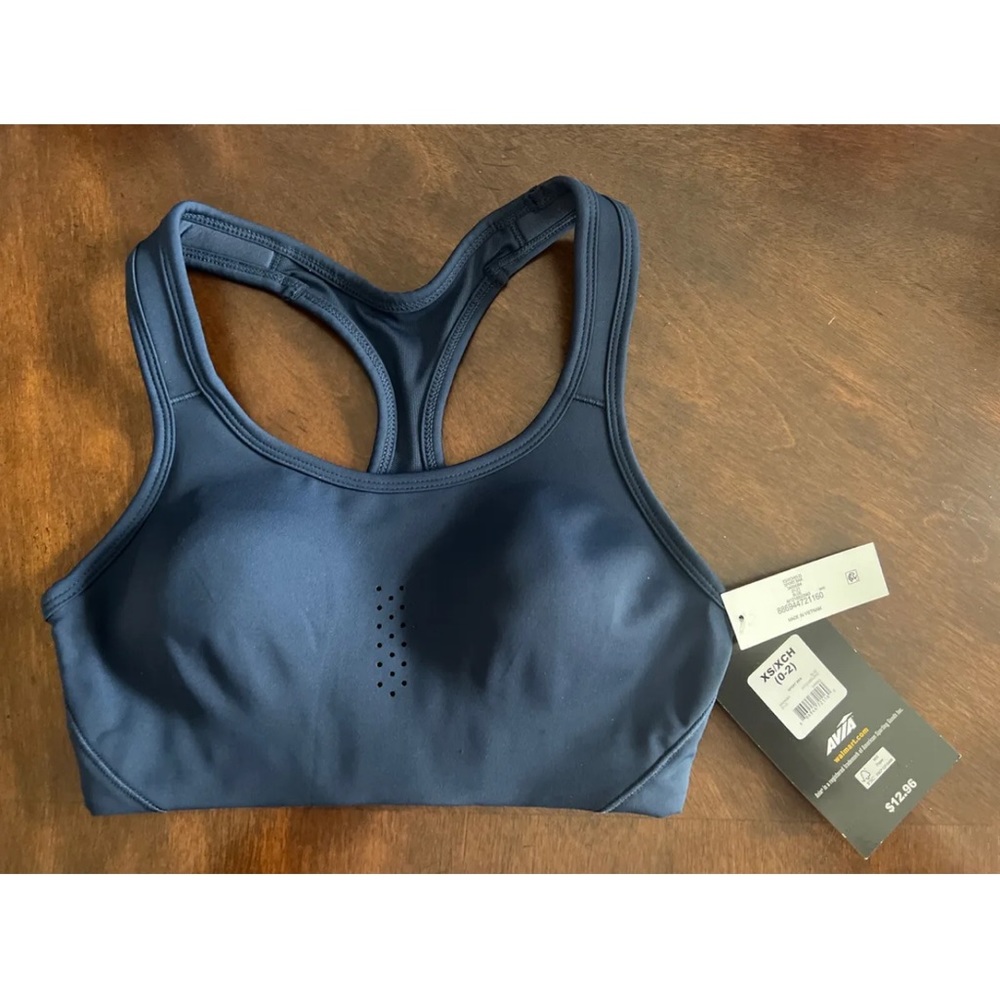 Avia Sports Bra - Dark Blue- High Support Size XS